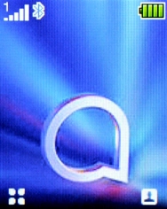 The Bluetooth icon shows that Bluetooth is turned on. The Bluetooth icon shows that Bluetooth is turned on.