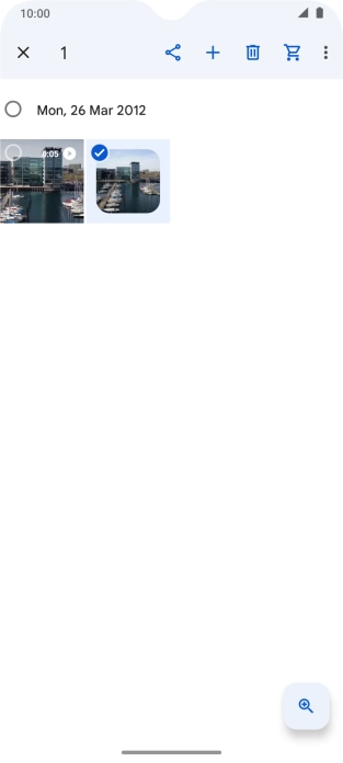 Press the share icon. Press the share icon.