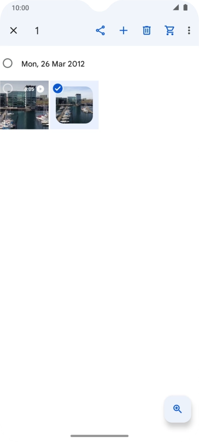 Press the share icon. Press the share icon.