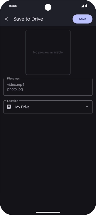 Press the field below 