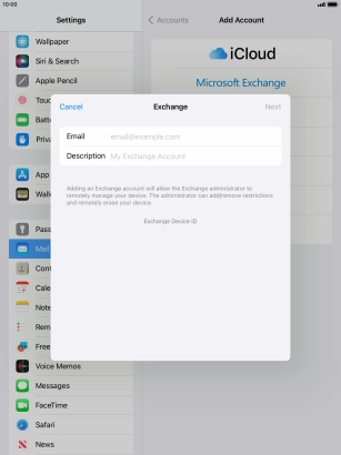 Press Email and key in your email address. Press Email and key in your email address.