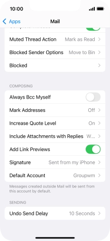 Press Default Account. Press Default Account.