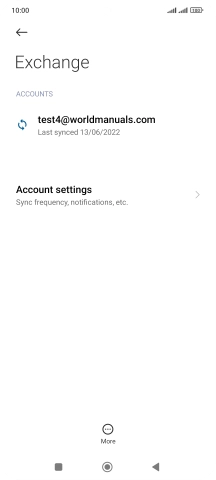 Press Account settings.