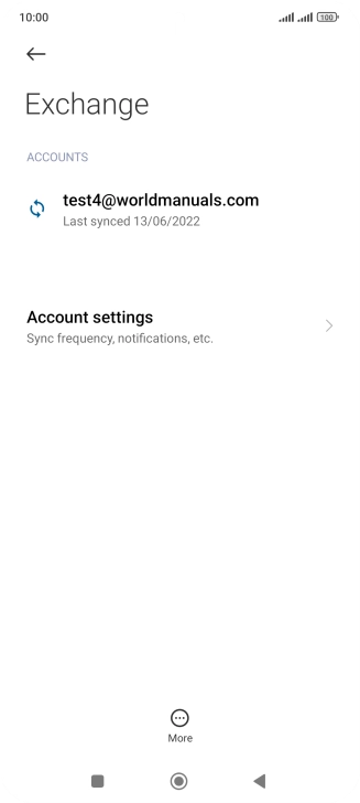 Press Account settings.