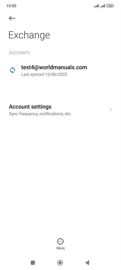 Press Account settings.
