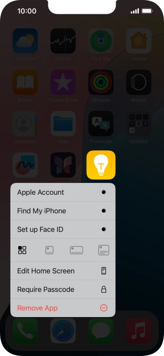 Press Remove App. Press Remove App.