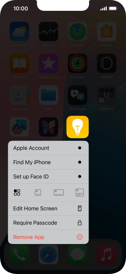 Press Remove App. Press Remove App.