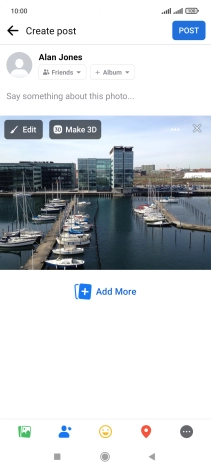 Press the text input field.