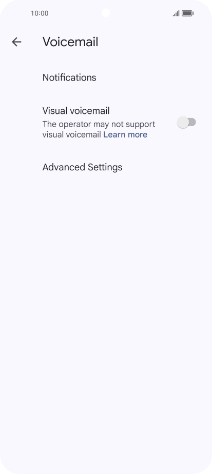 Press Advanced Settings.