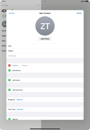 Press Phone and key in the required phone number.