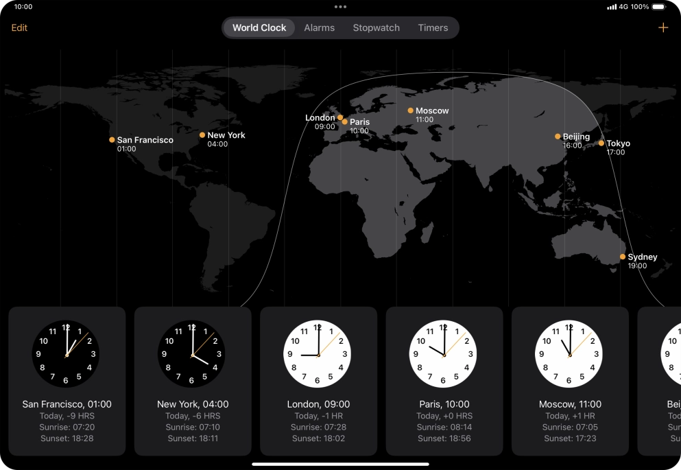 Slide your finger downwards starting from the top right side of the screen.