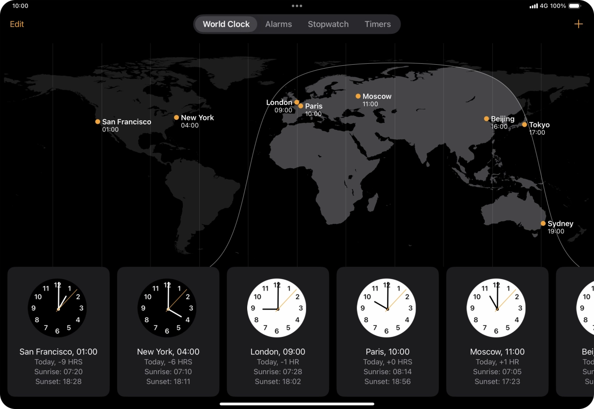 Slide your finger downwards starting from the top right side of the screen.