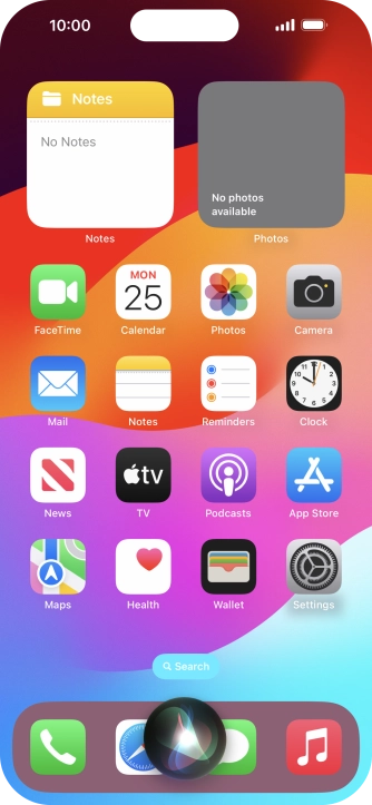 Say, in your own words, what you would like your phone to do, e.g.: CAMERA, CALL [contact], SEARCH THE WEB FOR [information].