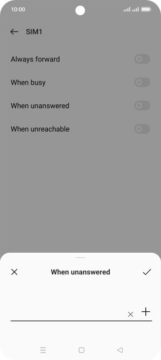 Key in +447836121121 and press the save icon.