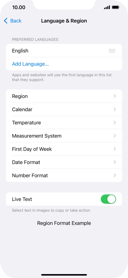 Press Add Language....