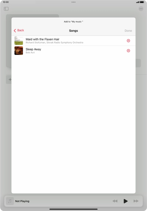 Go to the required category and press the required audio file. Go to the required category and press the required audio file.