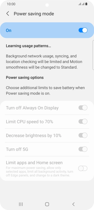 Press the Home key to return to the home screen.