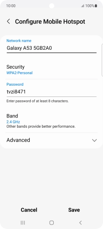 Press the field below 