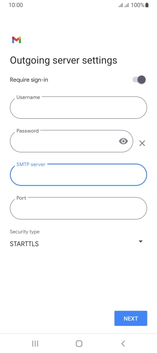 Press the field below 