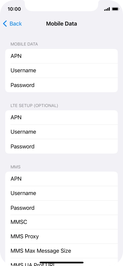 Press APN and key in wap.vodafone.co.uk.