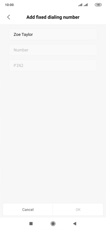 Press Number and key in the required phone number.