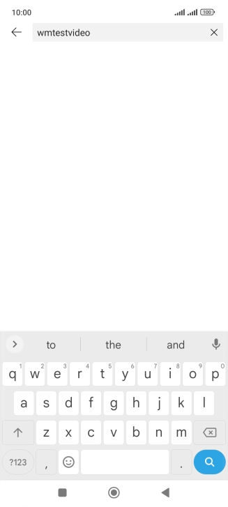 Key in the required search word and press the search icon.