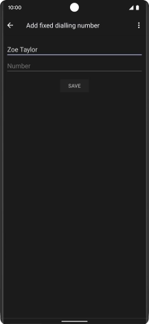 Press Number and key in the required phone number.