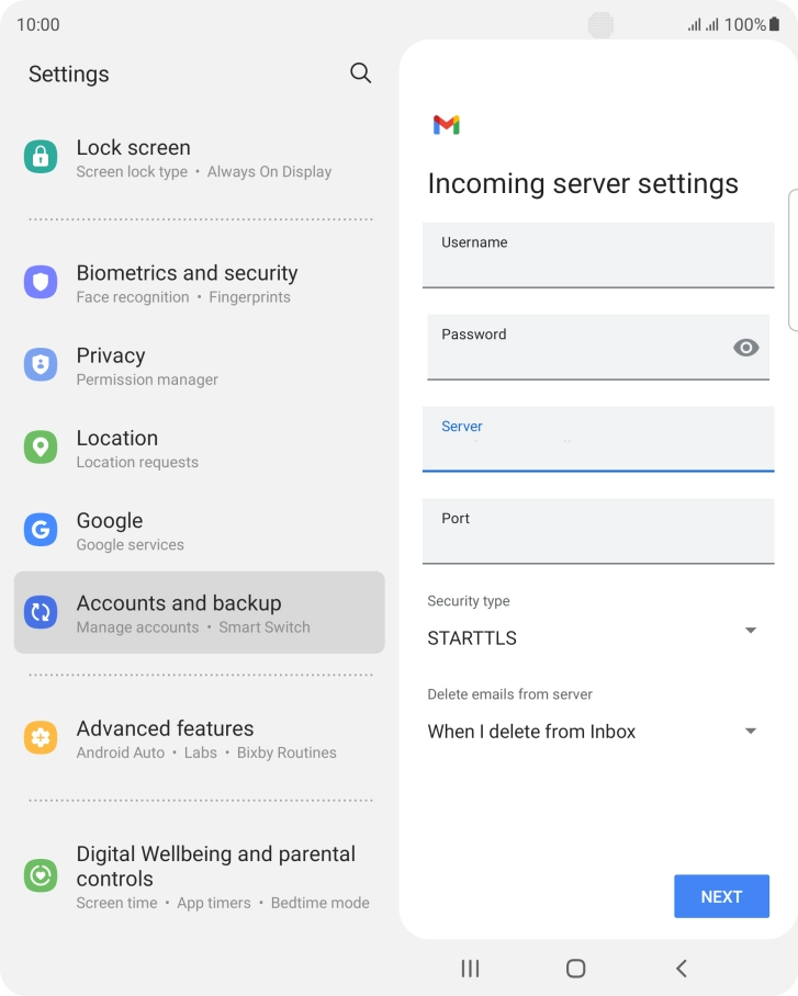 Press the field below Press the field below