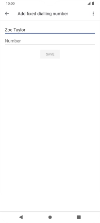 Press Number and key in the required phone number.