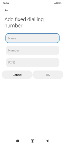 Press Name and key in the required name. Press Name and key in the required name.