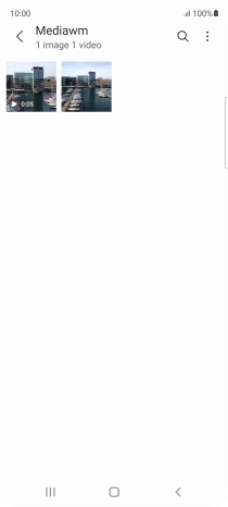 Press and hold the required picture or video clip.