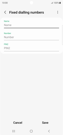 Press Name and key in the required name.