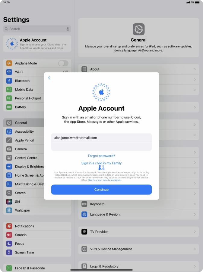 Press Continue. Press Continue.