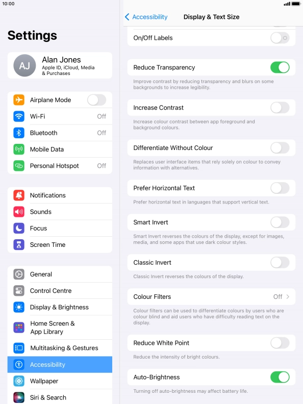 Press the indicator next to Press the indicator next to