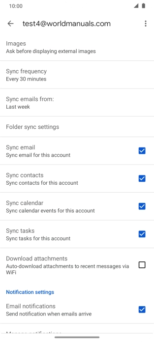 Press the field next to 