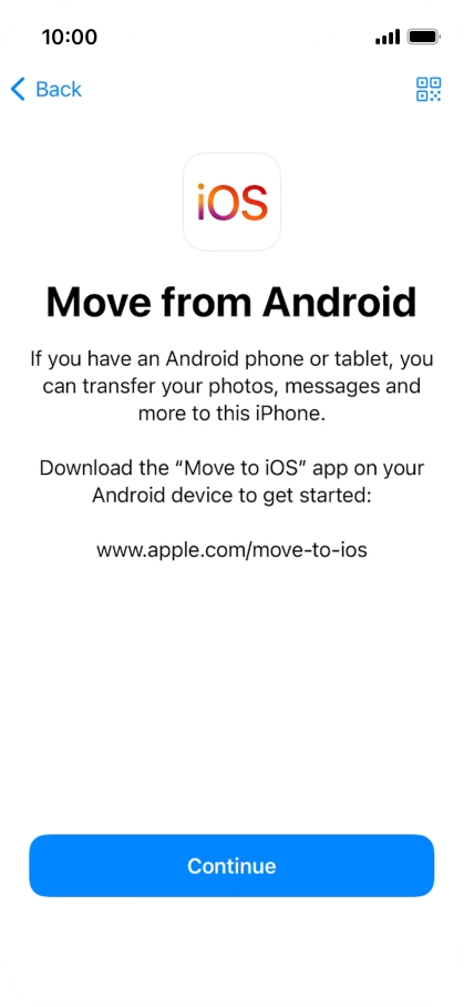To transfer content to your phone, you need to install the app 