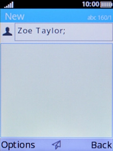 Highlight the text input field and key in the required text. Highlight the text input field and key in the required text.