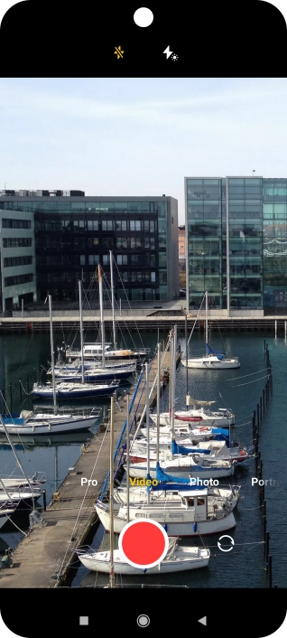 Press the required setting.