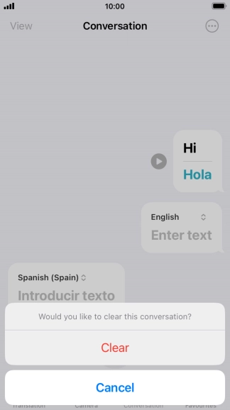 Press Clear. Press Clear.