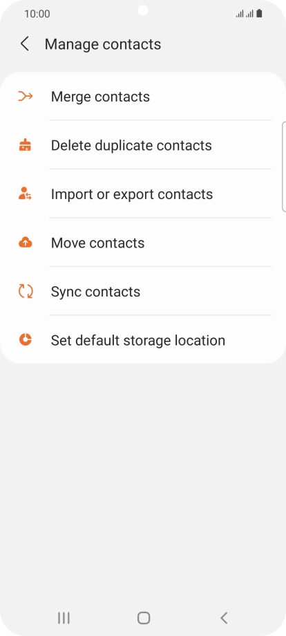 Press Merge contacts.