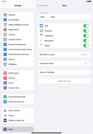 Press Delete Account.
