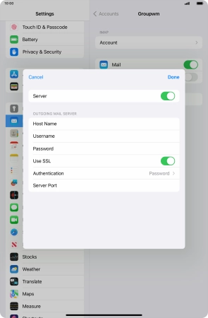 Press Authentication.