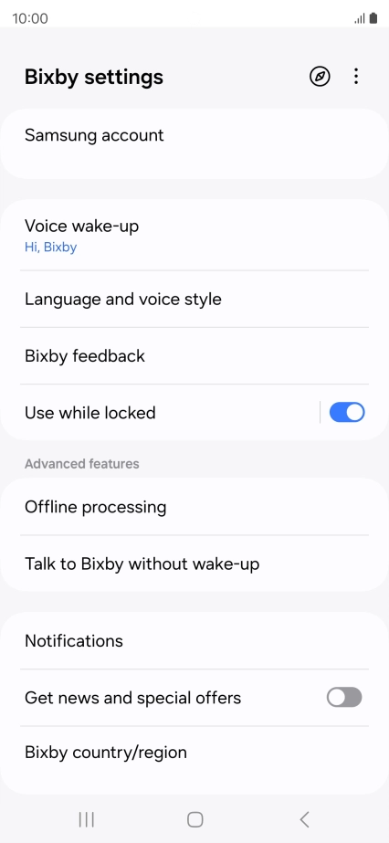 Press the explore icon.