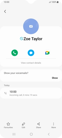 Press the Home key to return to the home screen.