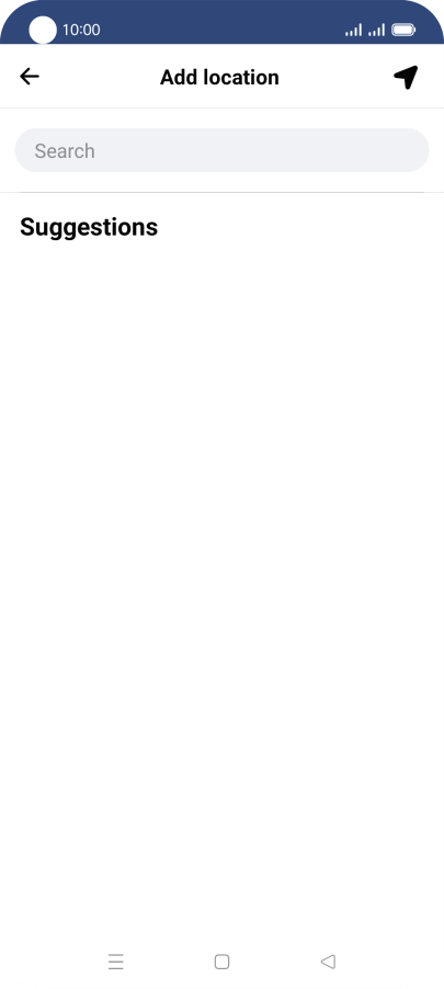 Press the search field and key in the required search word.
