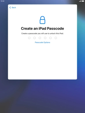 Press Passcode Options.