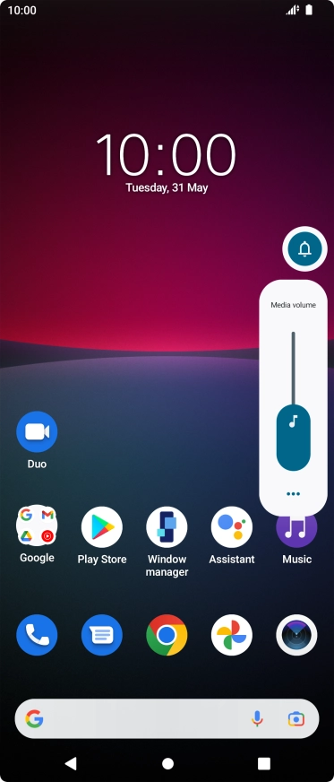 Press the sound mode icon.