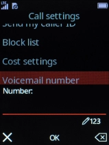 Key in +447836121121 and press the Navigation key.