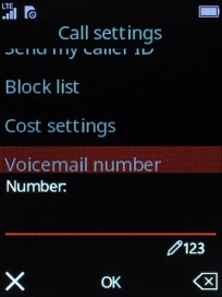 Key in +447836121121 and press the Navigation key.