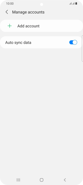 Press Add account. Press Add account.